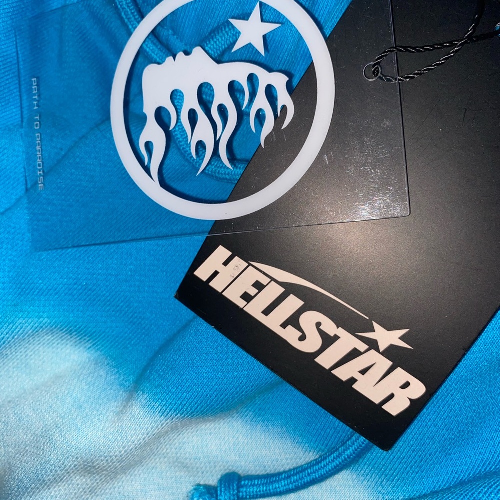 Blue Athletic Shorts with Star Design